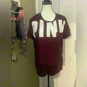 Victoria’s Secret maroon pocket T shirt size medium